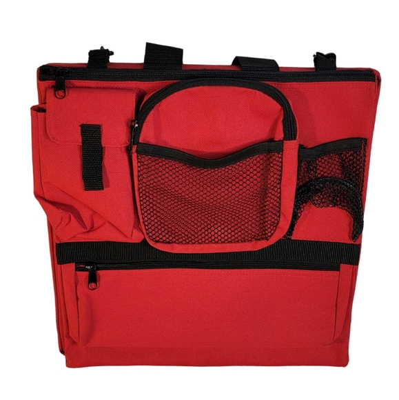 Iowa State Stadium Seat Pad with Carrying Case Pouch Backpack Style Red - Picture 6 of 8